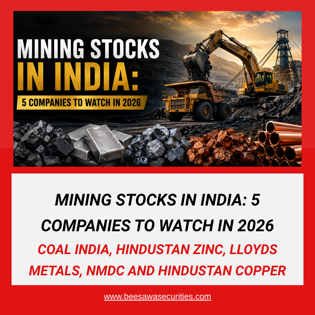 Mining Stocks in India: 5 Companies to Watch in 2026